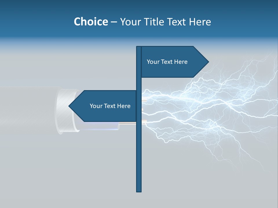 Electrocute Connect Electrician PowerPoint Template