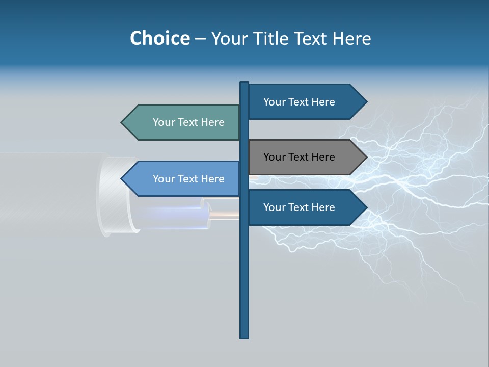 Electrocute Connect Electrician PowerPoint Template