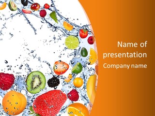 Food Mandarin Concept PowerPoint Template