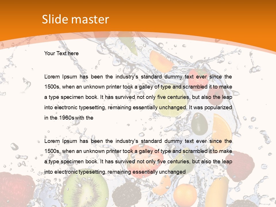 Food Mandarin Concept PowerPoint Template