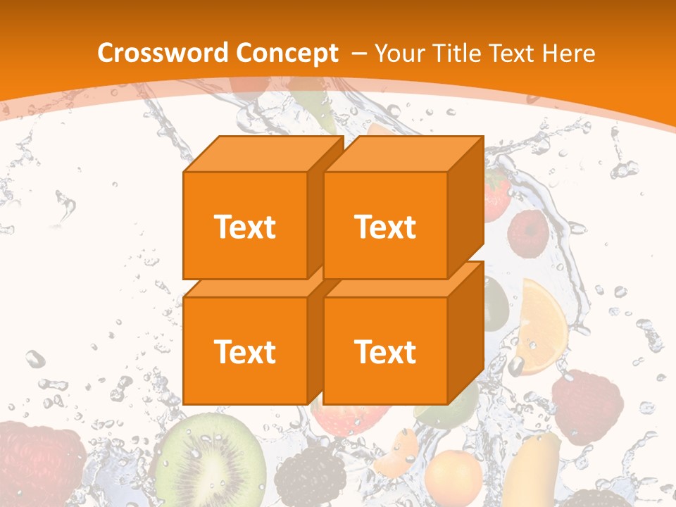 Food Mandarin Concept PowerPoint Template
