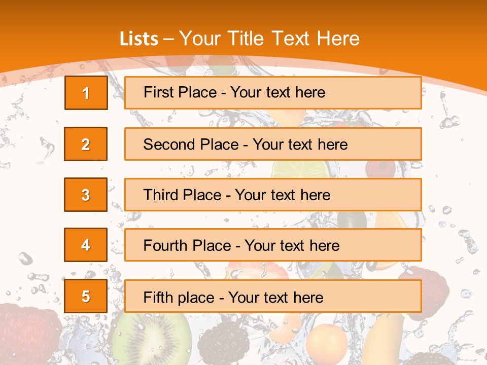 Food Mandarin Concept PowerPoint Template