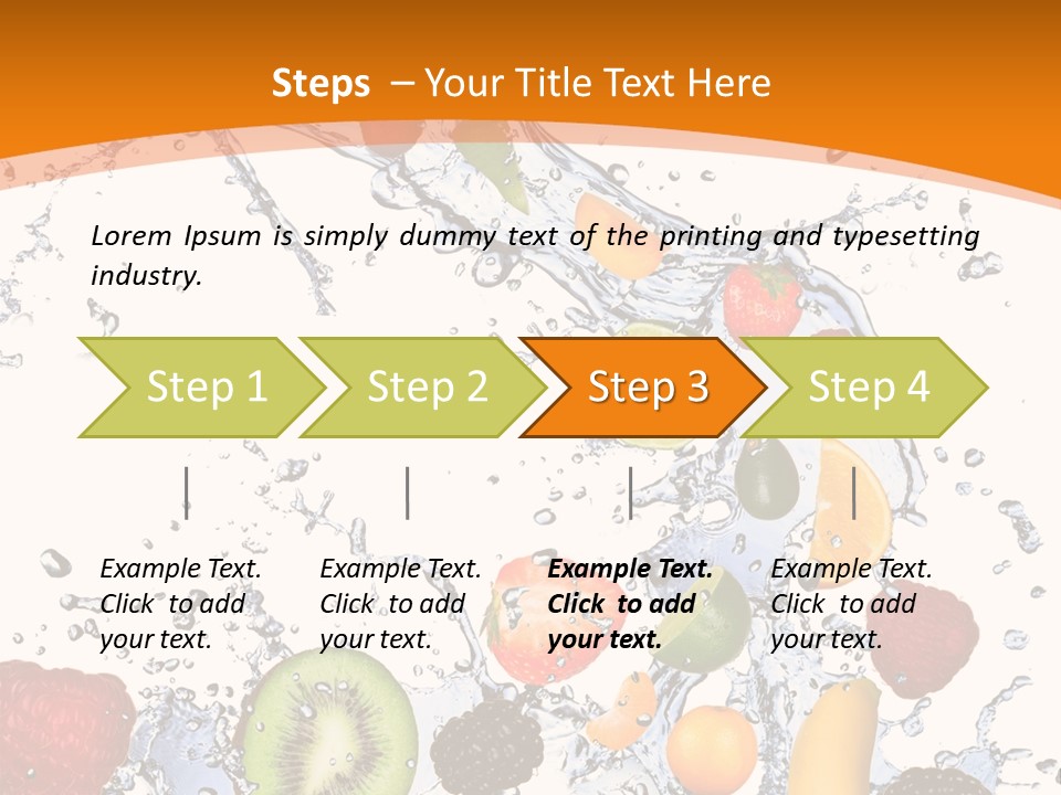 Food Mandarin Concept PowerPoint Template