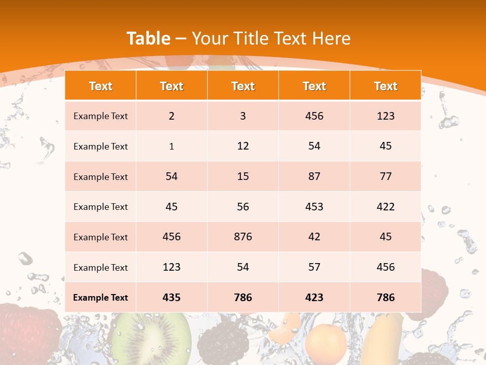 Food Mandarin Concept PowerPoint Template