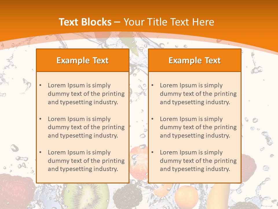 Food Mandarin Concept PowerPoint Template