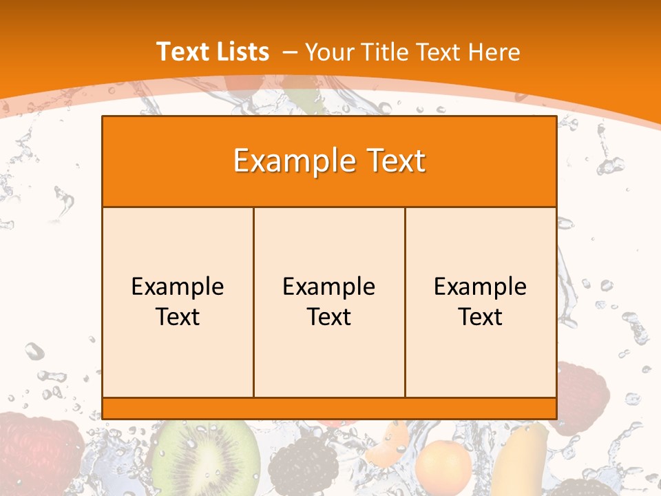 Food Mandarin Concept PowerPoint Template
