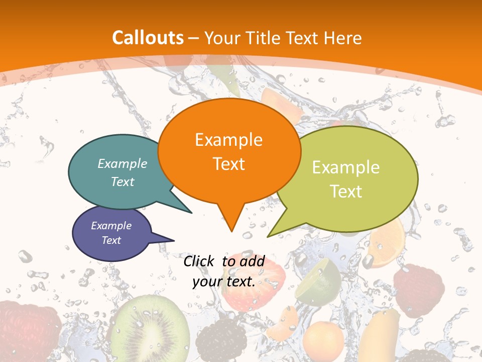 Food Mandarin Concept PowerPoint Template