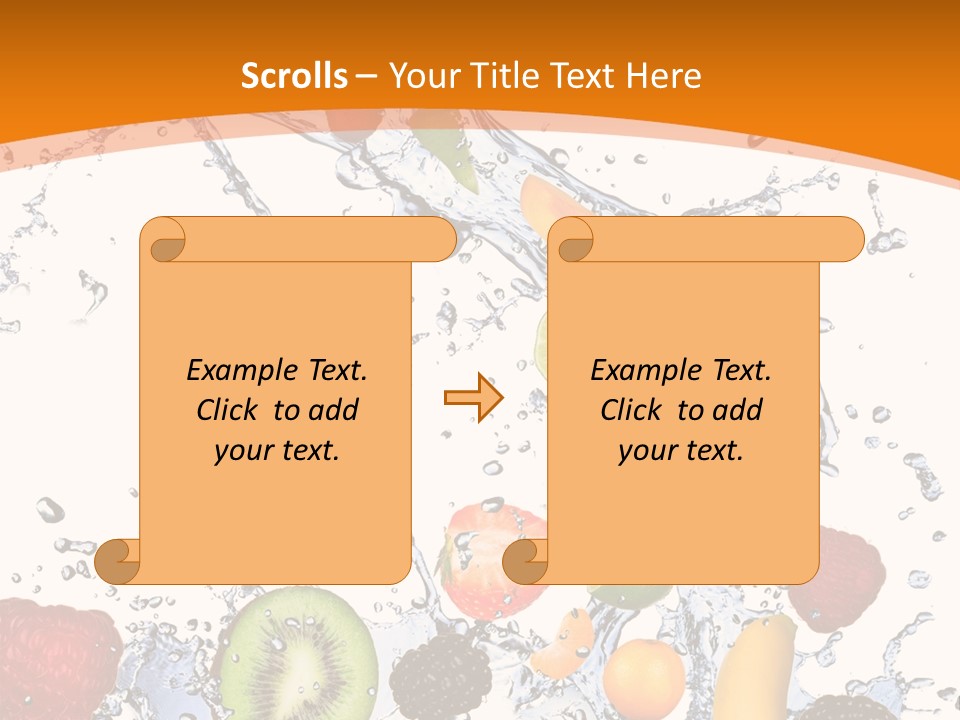 Food Mandarin Concept PowerPoint Template