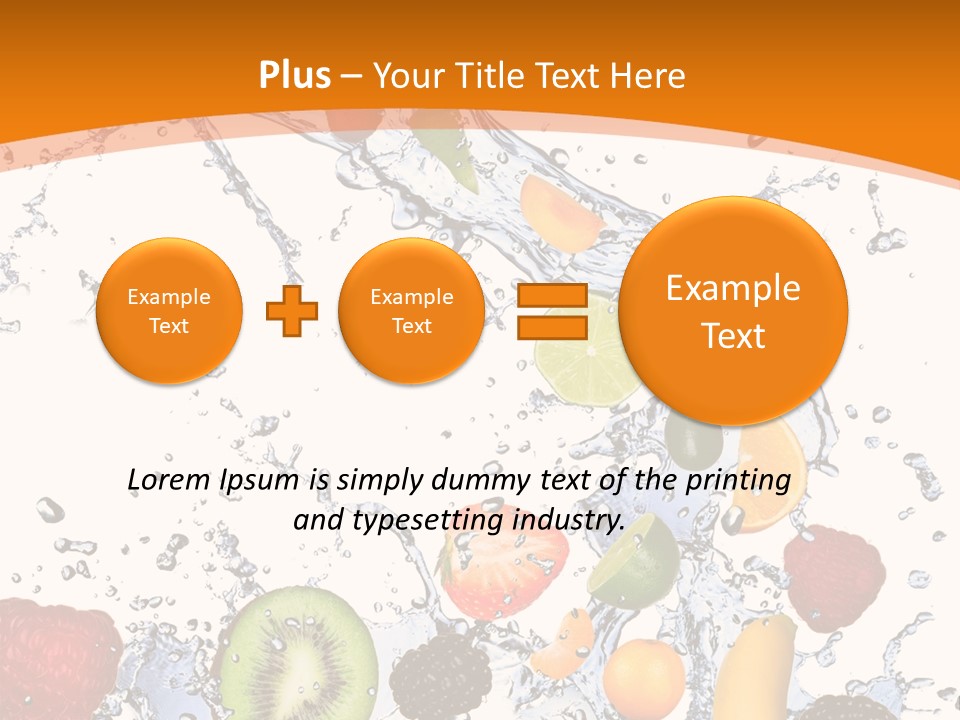 Food Mandarin Concept PowerPoint Template