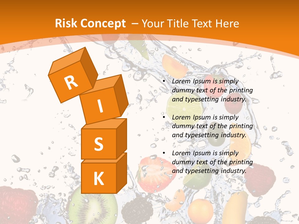 Food Mandarin Concept PowerPoint Template