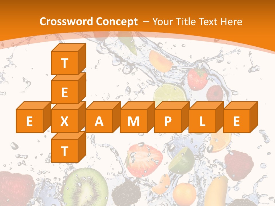 Food Mandarin Concept PowerPoint Template