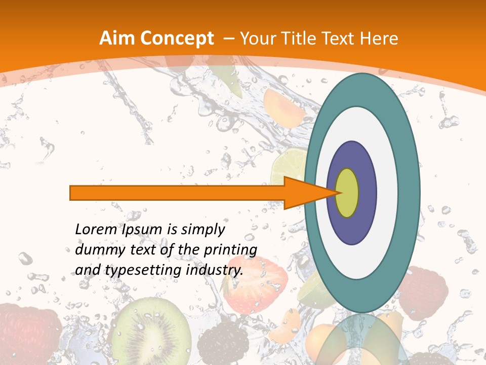 Food Mandarin Concept PowerPoint Template