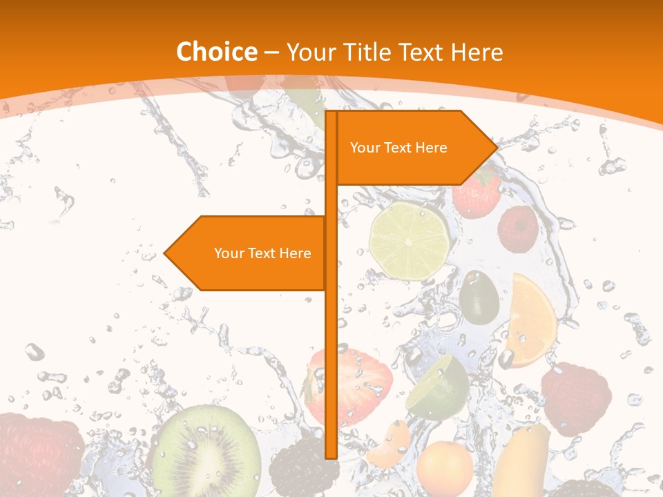 Food Mandarin Concept PowerPoint Template