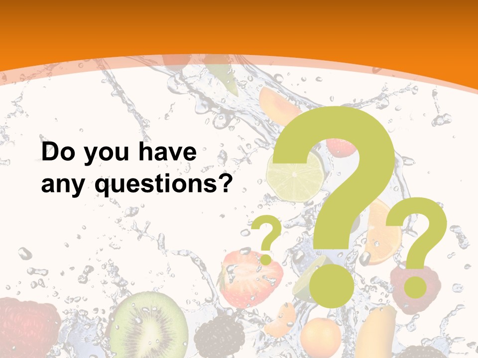 Food Mandarin Concept PowerPoint Template