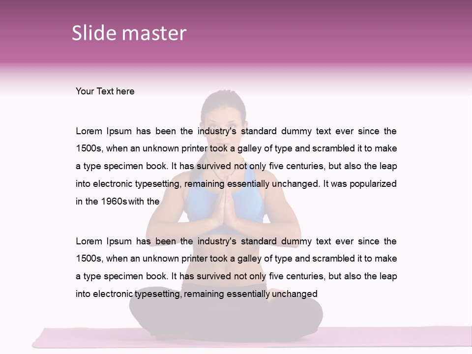 Meditation Strong Life PowerPoint Template
