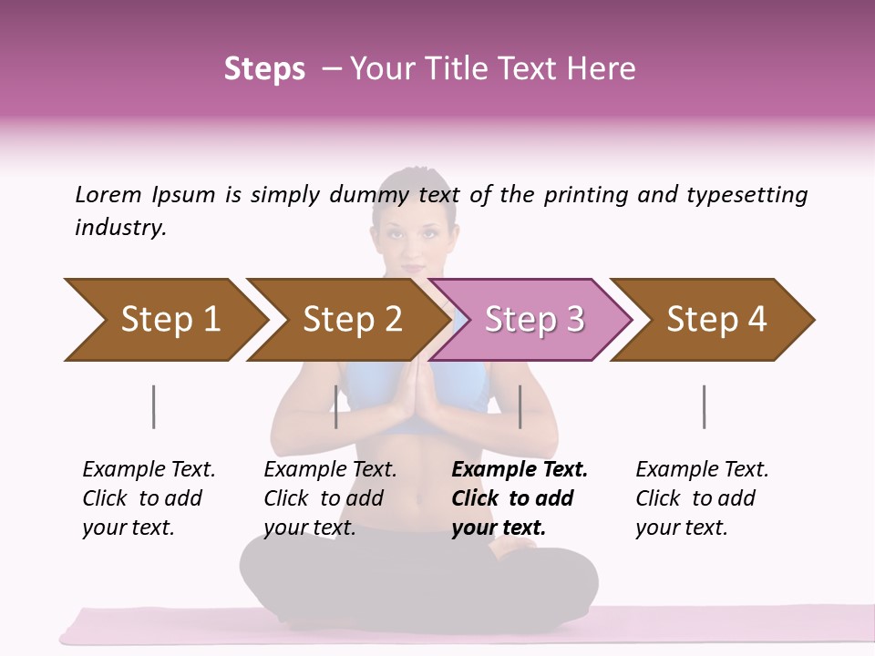 Meditation Strong Life PowerPoint Template
