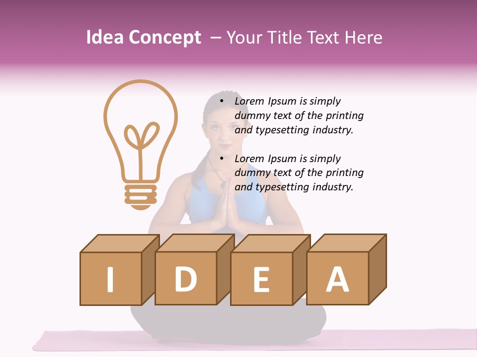 Meditation Strong Life PowerPoint Template