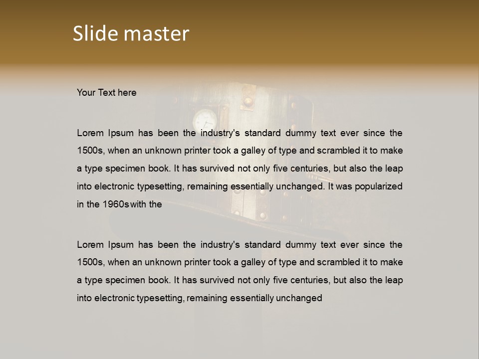 Symbole Temps Costume PowerPoint Template