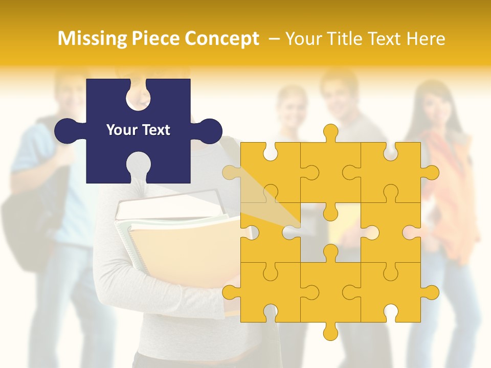 Modern Book Isolated PowerPoint Template