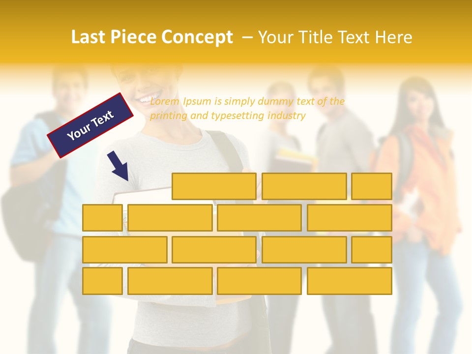 Modern Book Isolated PowerPoint Template