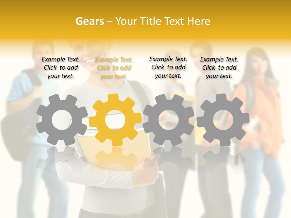 Modern Book Isolated PowerPoint Template