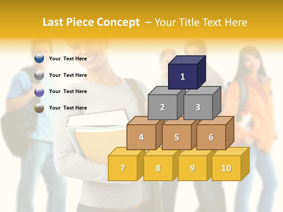 Modern Book Isolated PowerPoint Template