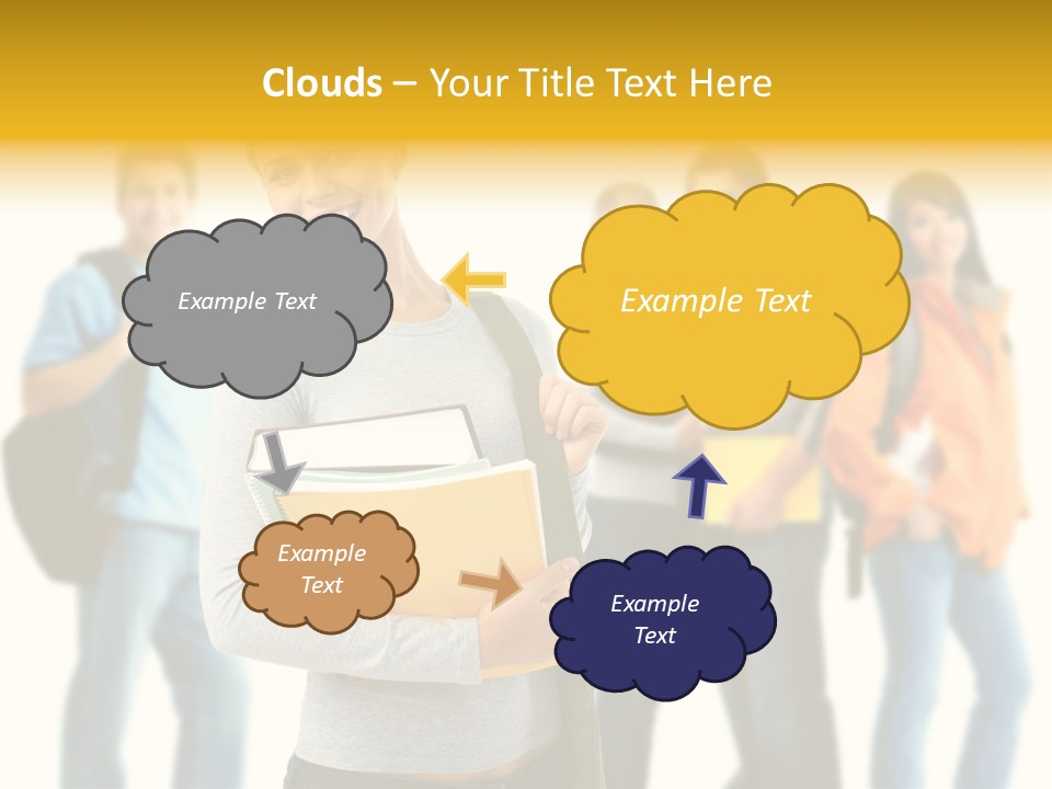 Modern Book Isolated PowerPoint Template