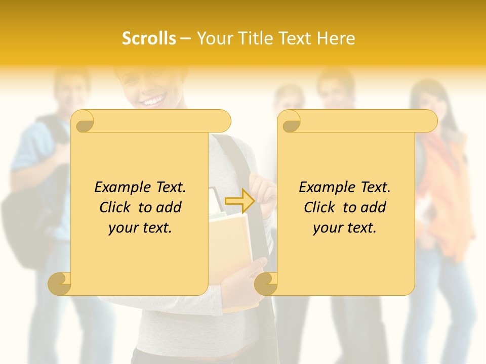 Modern Book Isolated PowerPoint Template