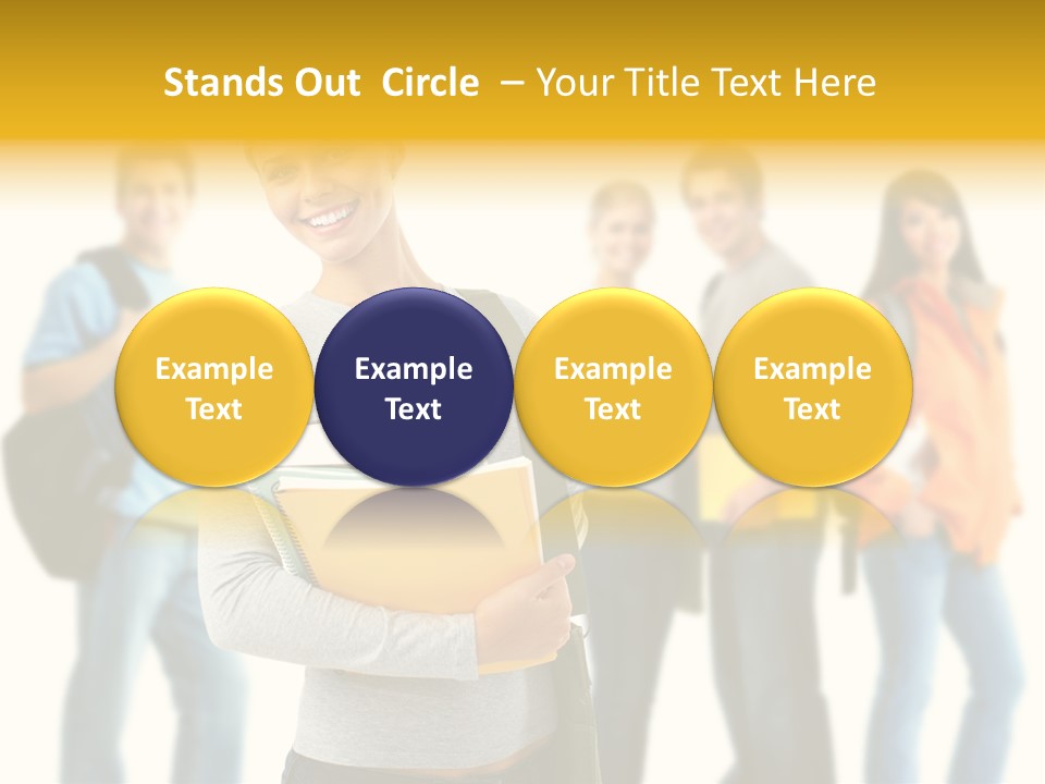 Modern Book Isolated PowerPoint Template