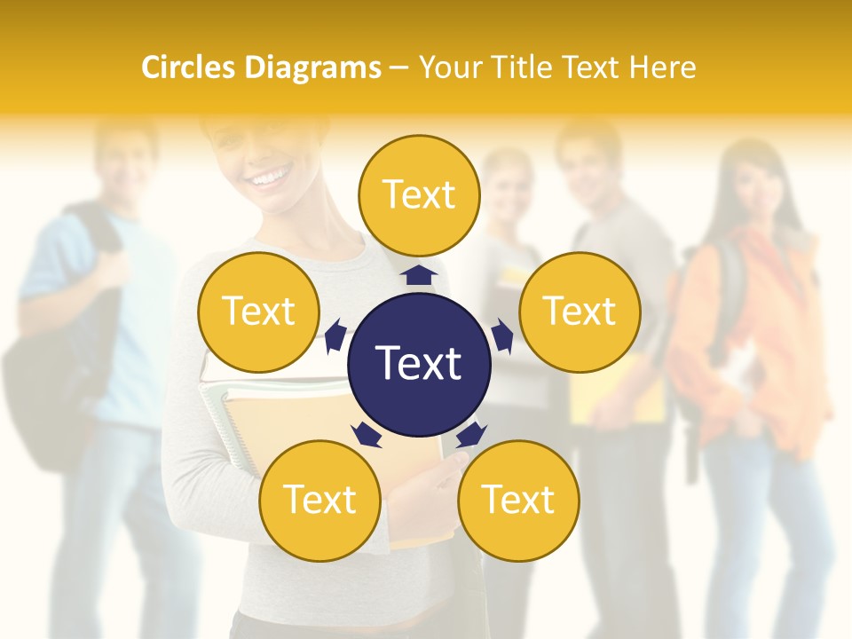 Modern Book Isolated PowerPoint Template