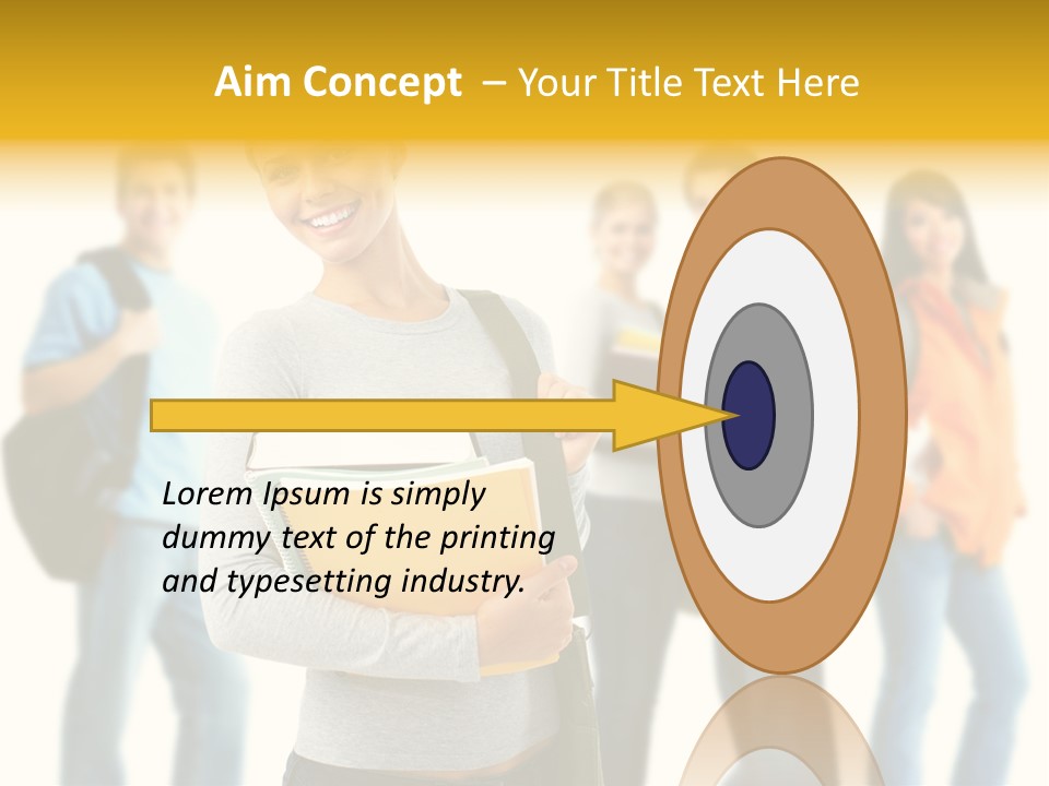 Modern Book Isolated PowerPoint Template
