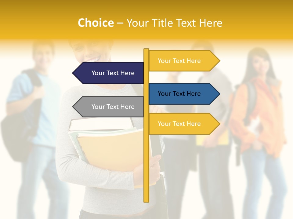 Modern Book Isolated PowerPoint Template