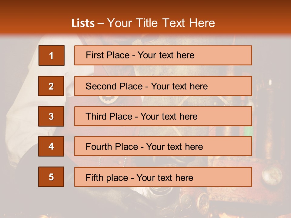 Temps Western Symbole PowerPoint Template