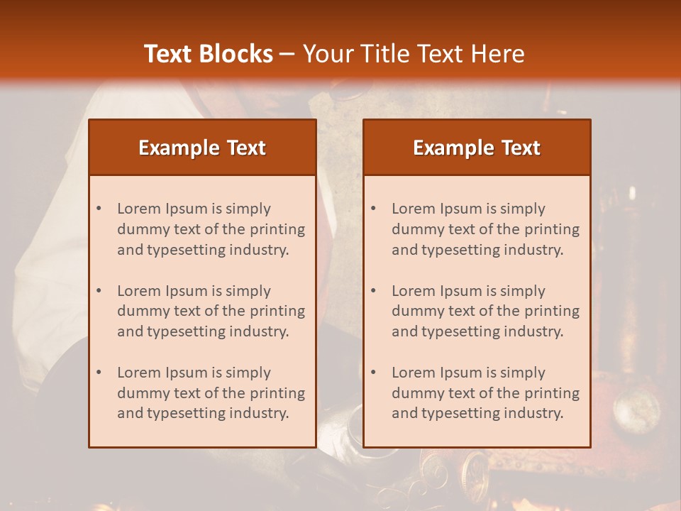 Temps Western Symbole PowerPoint Template
