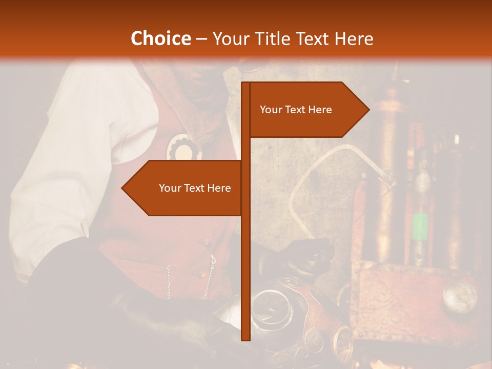 Temps Western Symbole PowerPoint Template