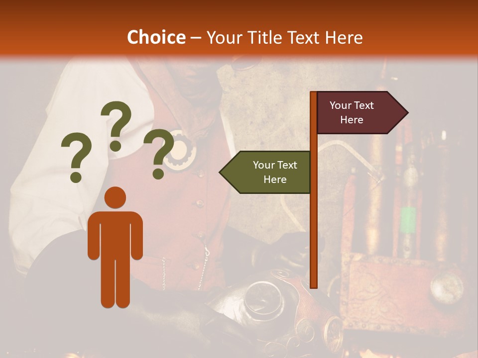 Temps Western Symbole PowerPoint Template