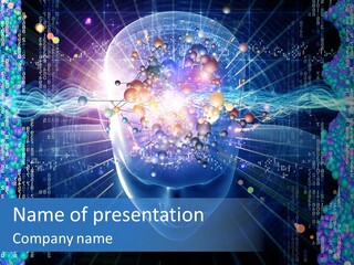 Future Molecule Thought PowerPoint Template