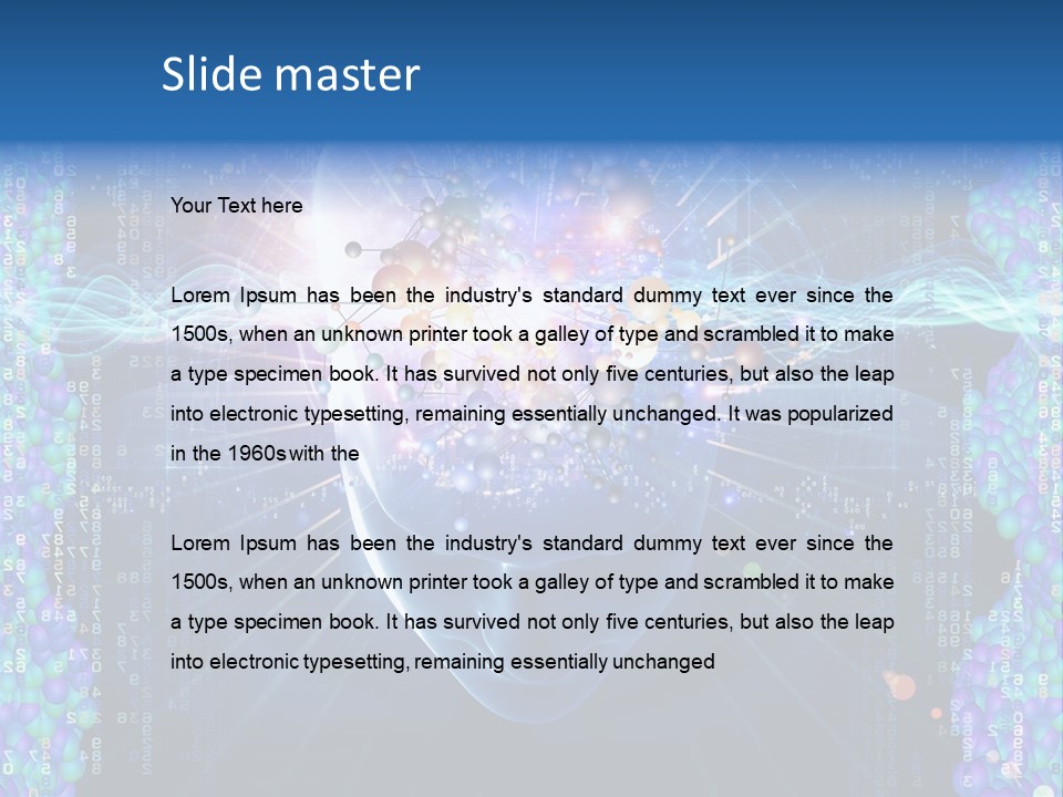 Future Molecule Thought PowerPoint Template