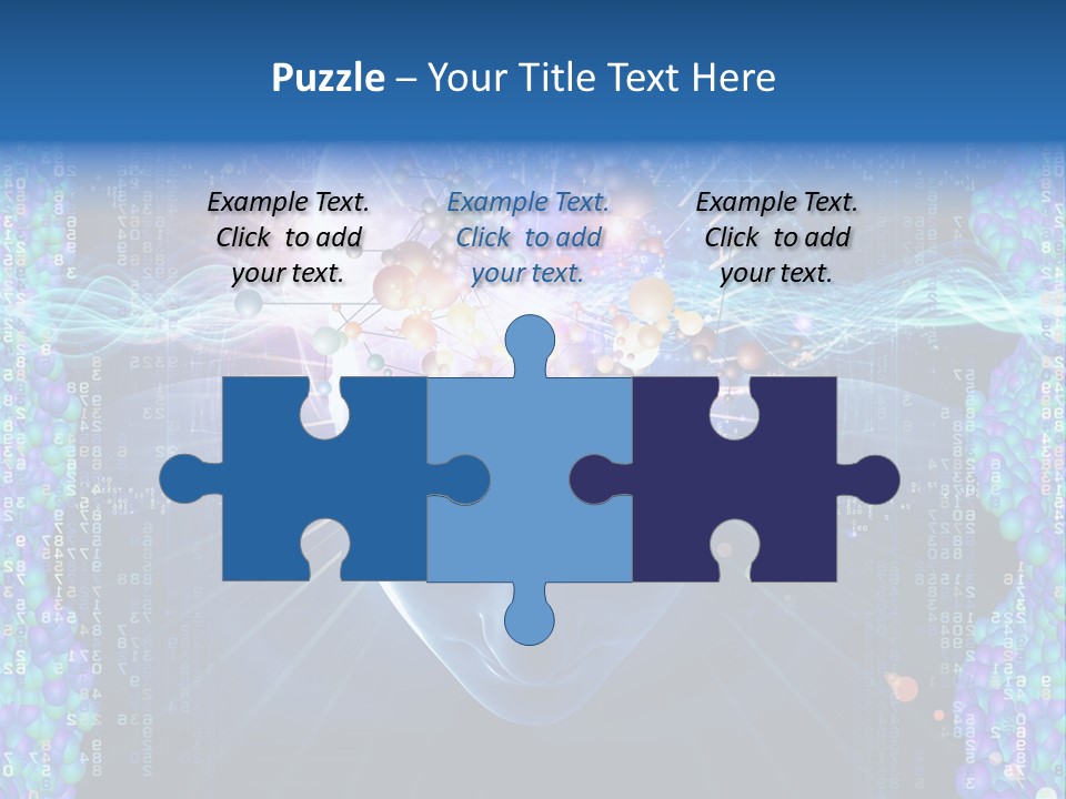 Future Molecule Thought PowerPoint Template