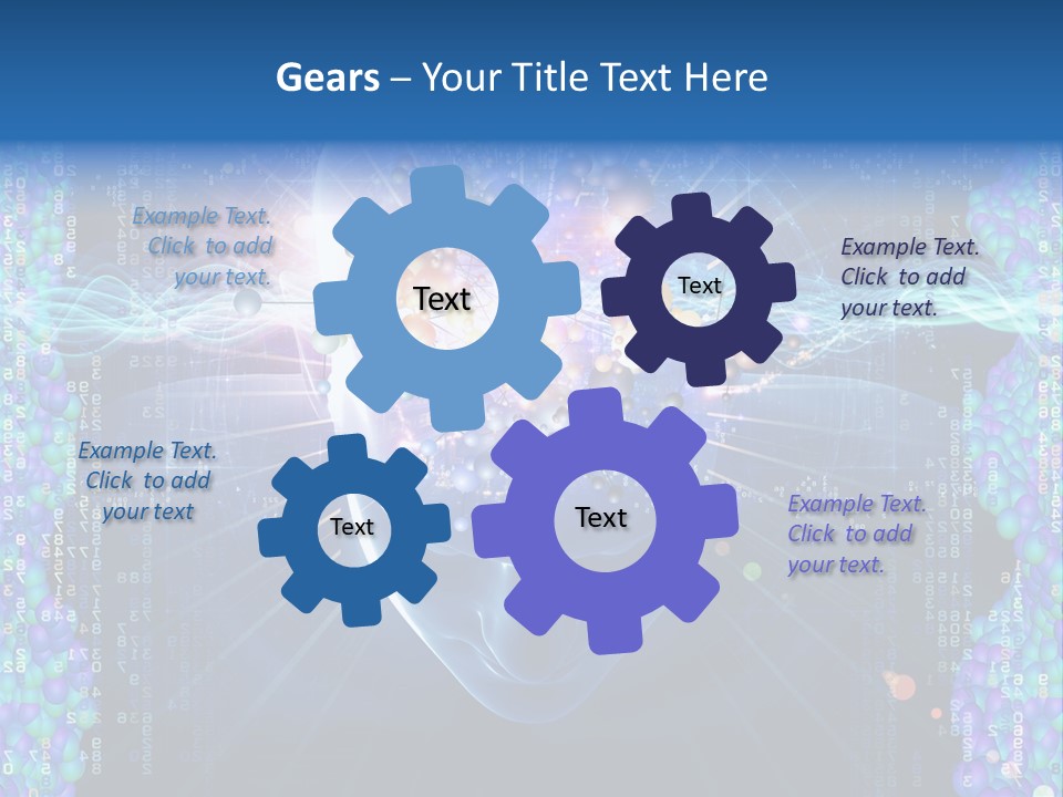 Future Molecule Thought PowerPoint Template
