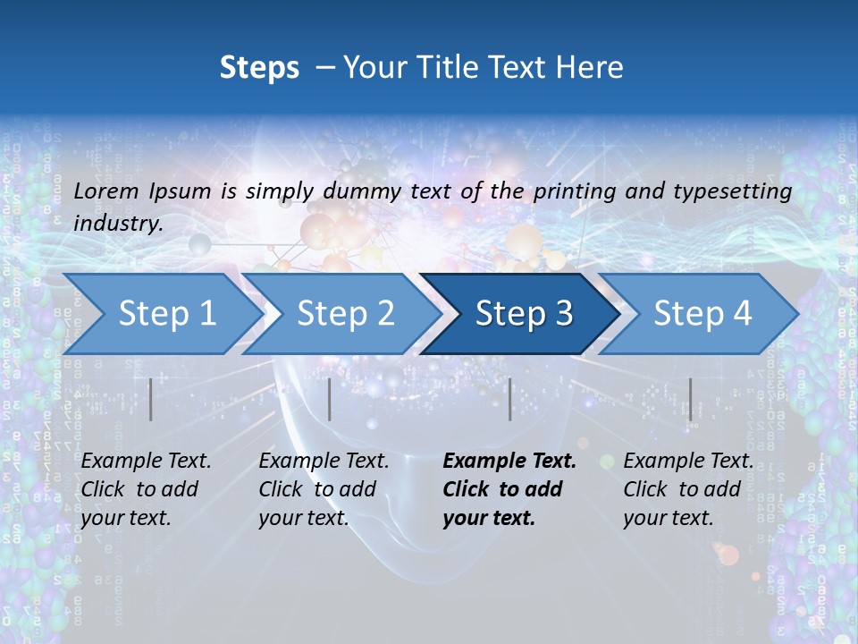 Future Molecule Thought PowerPoint Template