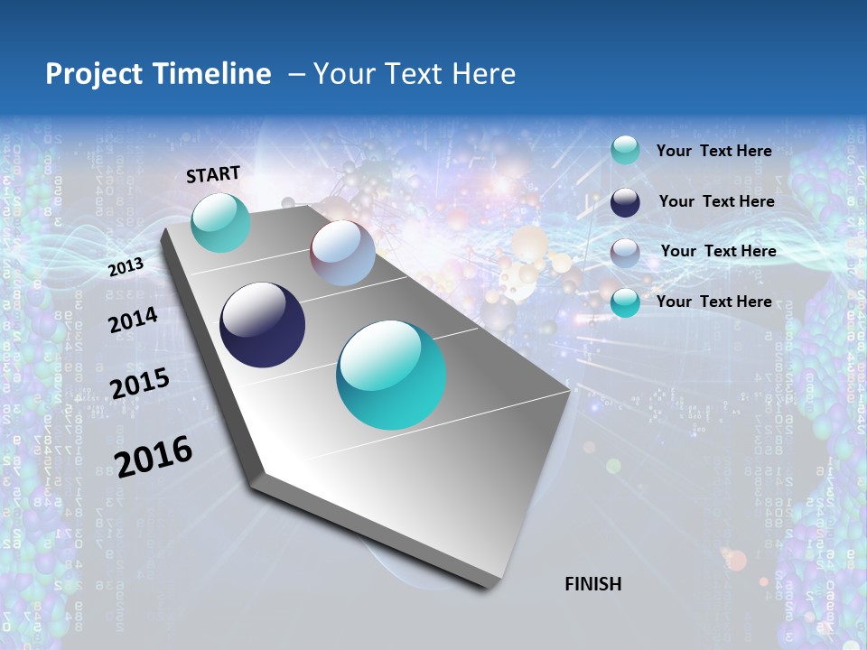 Future Molecule Thought PowerPoint Template
