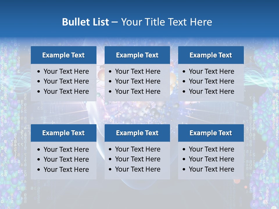 Future Molecule Thought PowerPoint Template