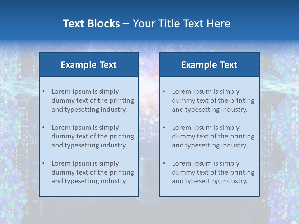 Future Molecule Thought PowerPoint Template