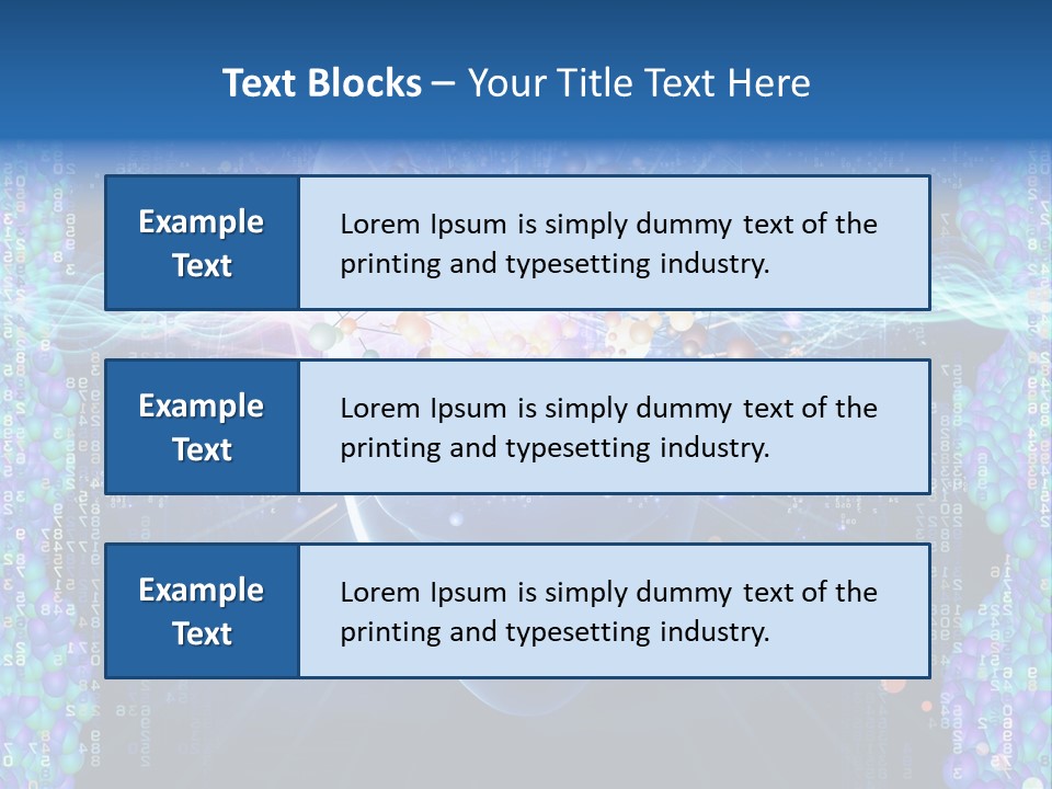 Future Molecule Thought PowerPoint Template