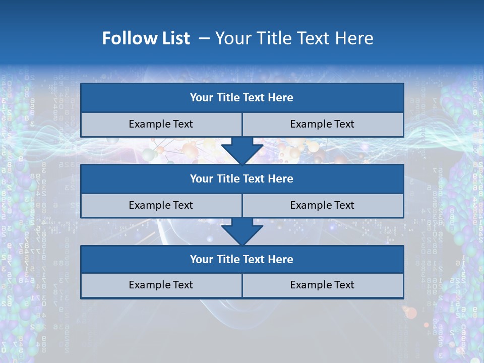 Future Molecule Thought PowerPoint Template