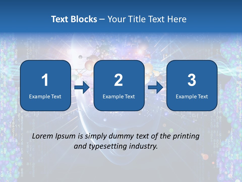 Future Molecule Thought PowerPoint Template