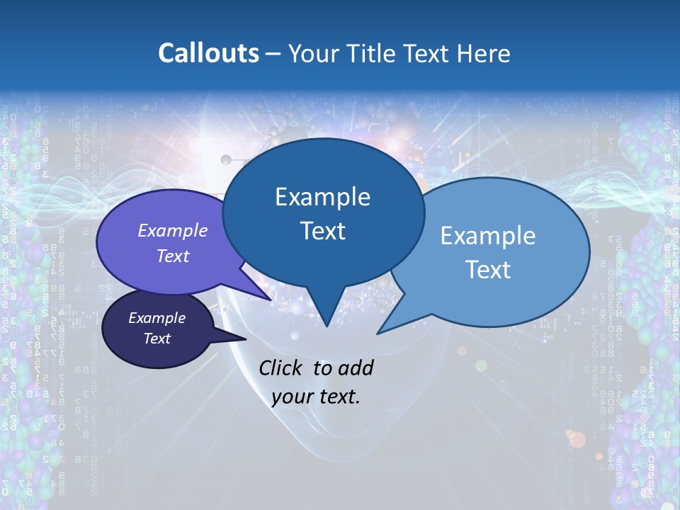 Future Molecule Thought PowerPoint Template