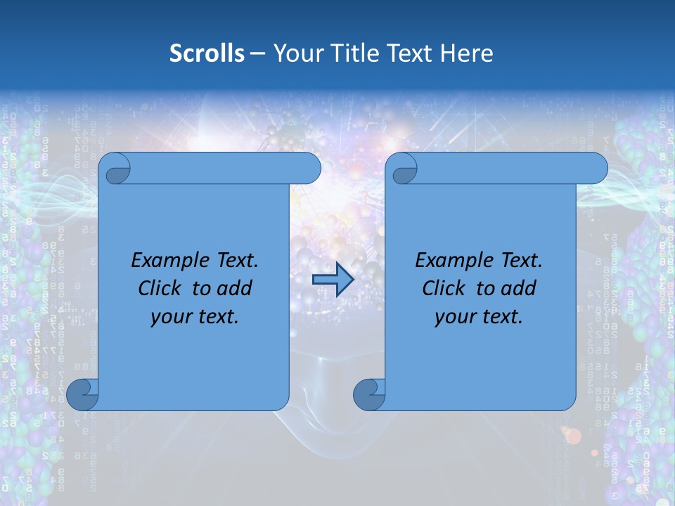 Future Molecule Thought PowerPoint Template