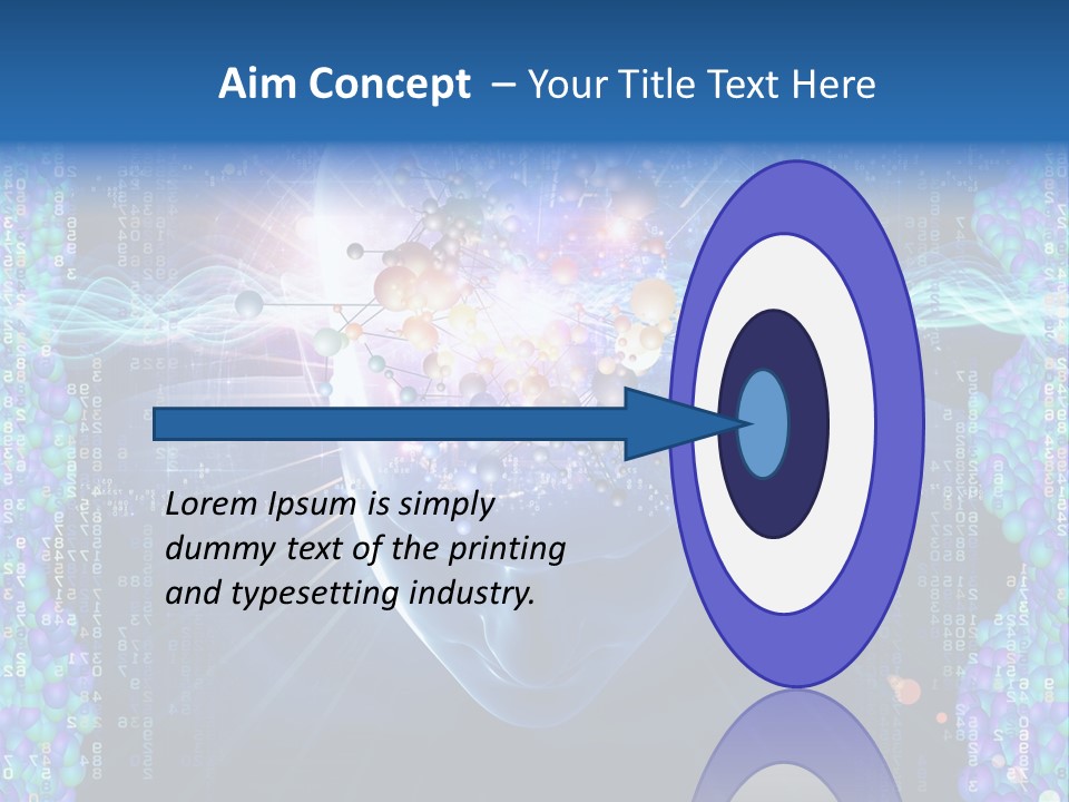 Future Molecule Thought PowerPoint Template